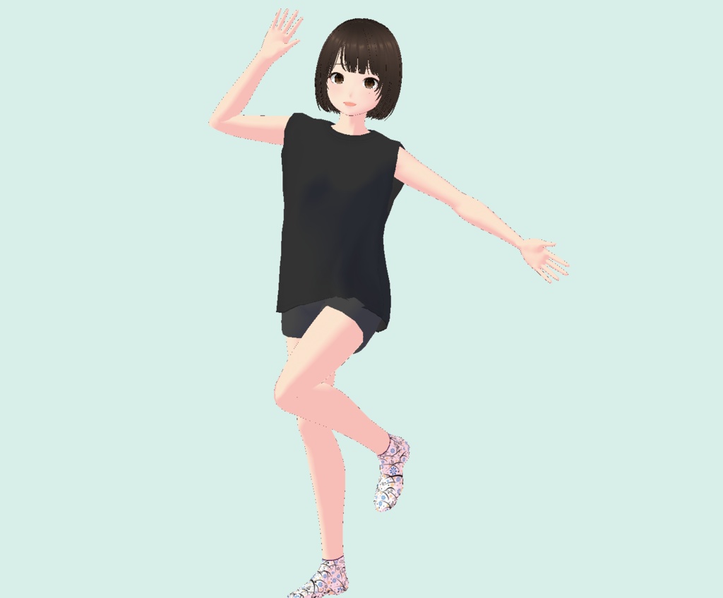 【無料 / Free】ウマの踊りっぽいポーズ【ポーズ】 image