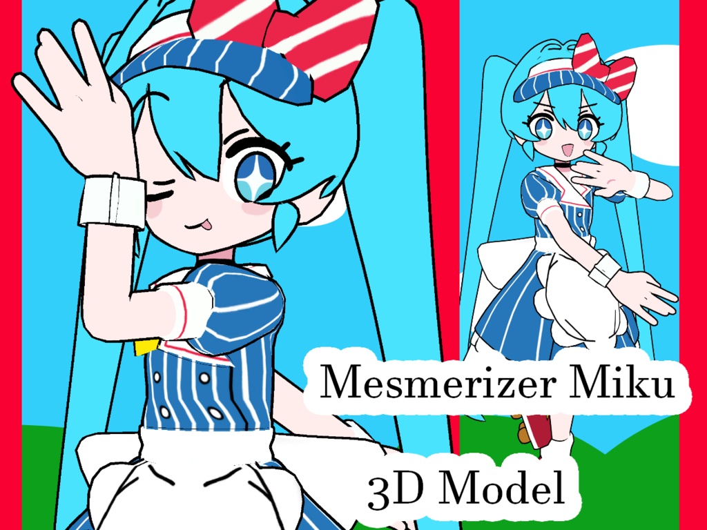 (Free VRChat Avatar) Mesmerizer Miku image