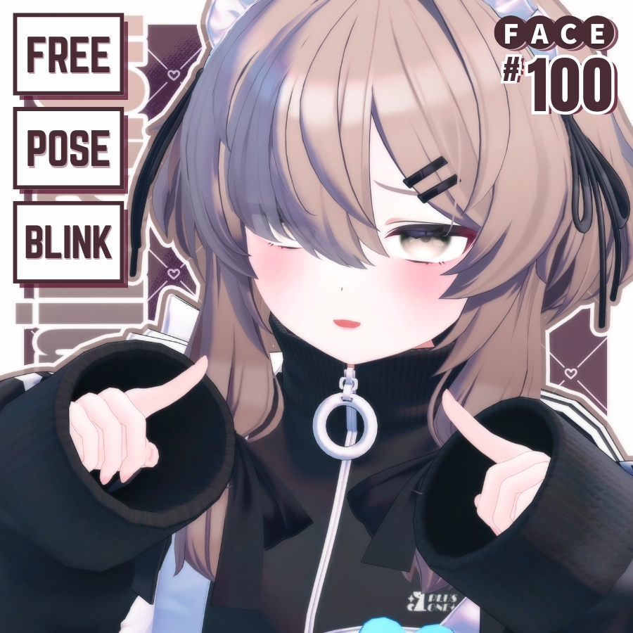 Mafuyu100Type Animated Blinking Face & Pose Animations image