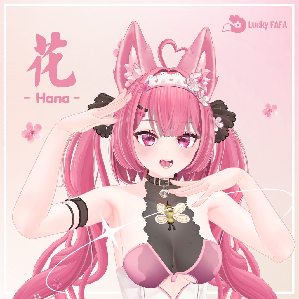 オリジナル3Dモデル「-花-Hana-」original 3D model image