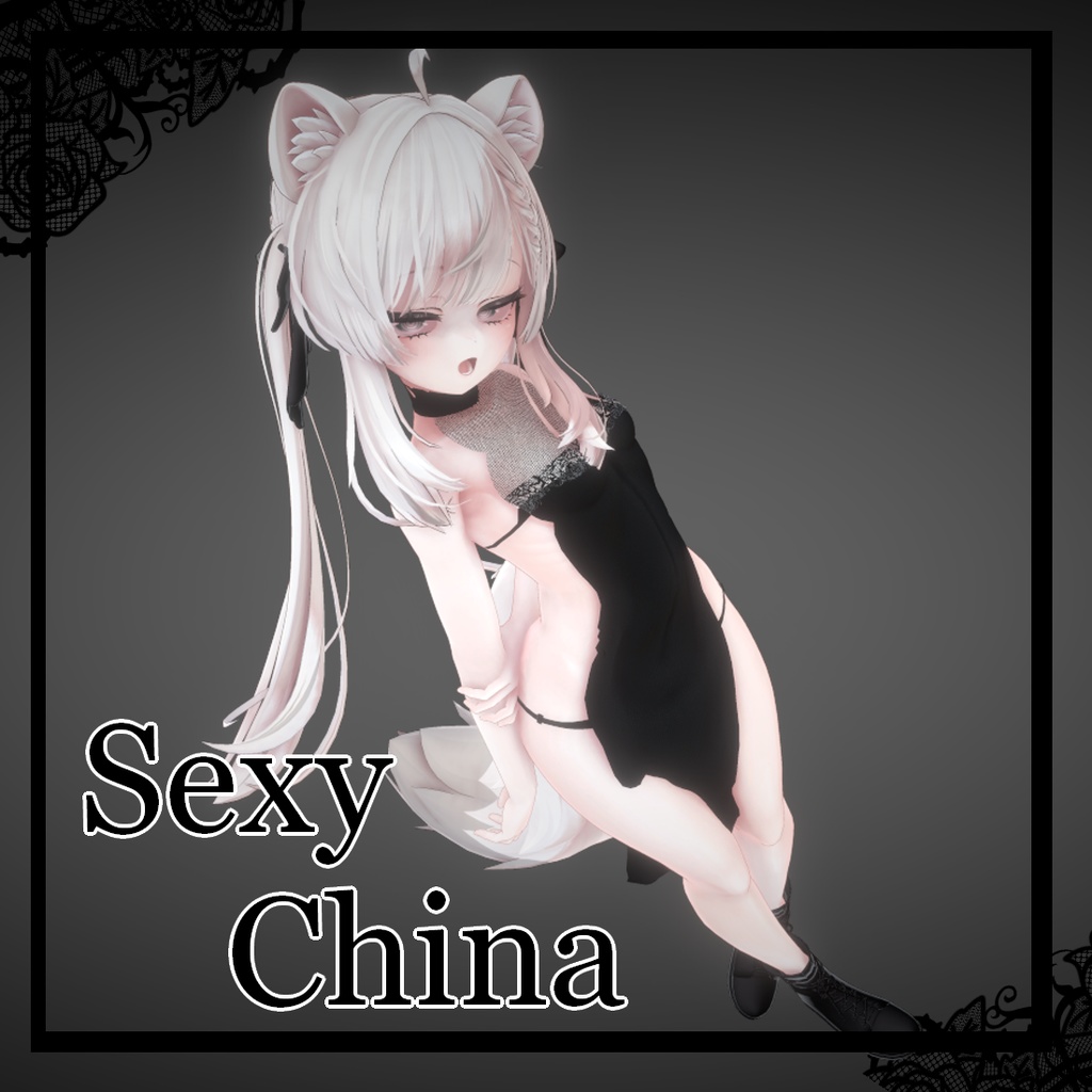♡Sexy China♡　マヌカちゃん用　セクシーチャイナ服♡ image