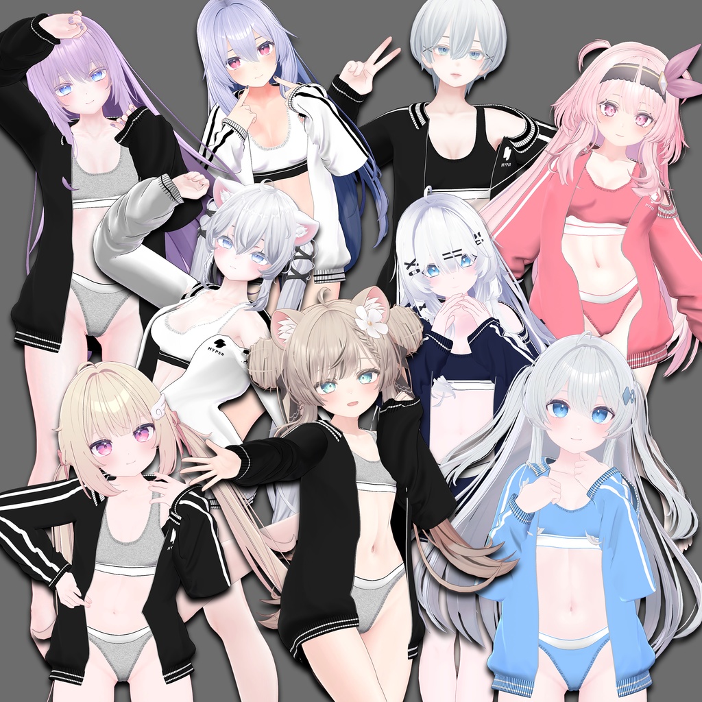 【9アバター対応】 sporty underwear image