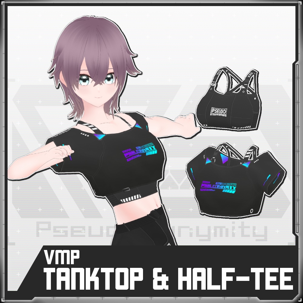 【Free/無料】VMP Tanktop and Half-Tee【VRoid】 image