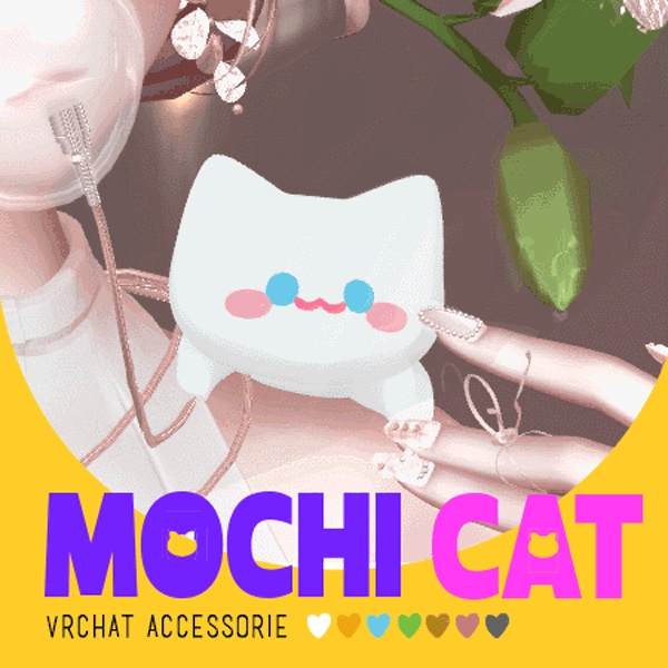 【VRChat 3D Accessories】 Mochi Cat : ) image