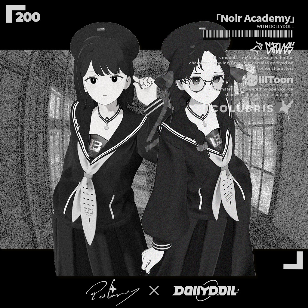 ⬛⬜PolarisXDollyDoll -「Noir Academy」for 9 Avatars image