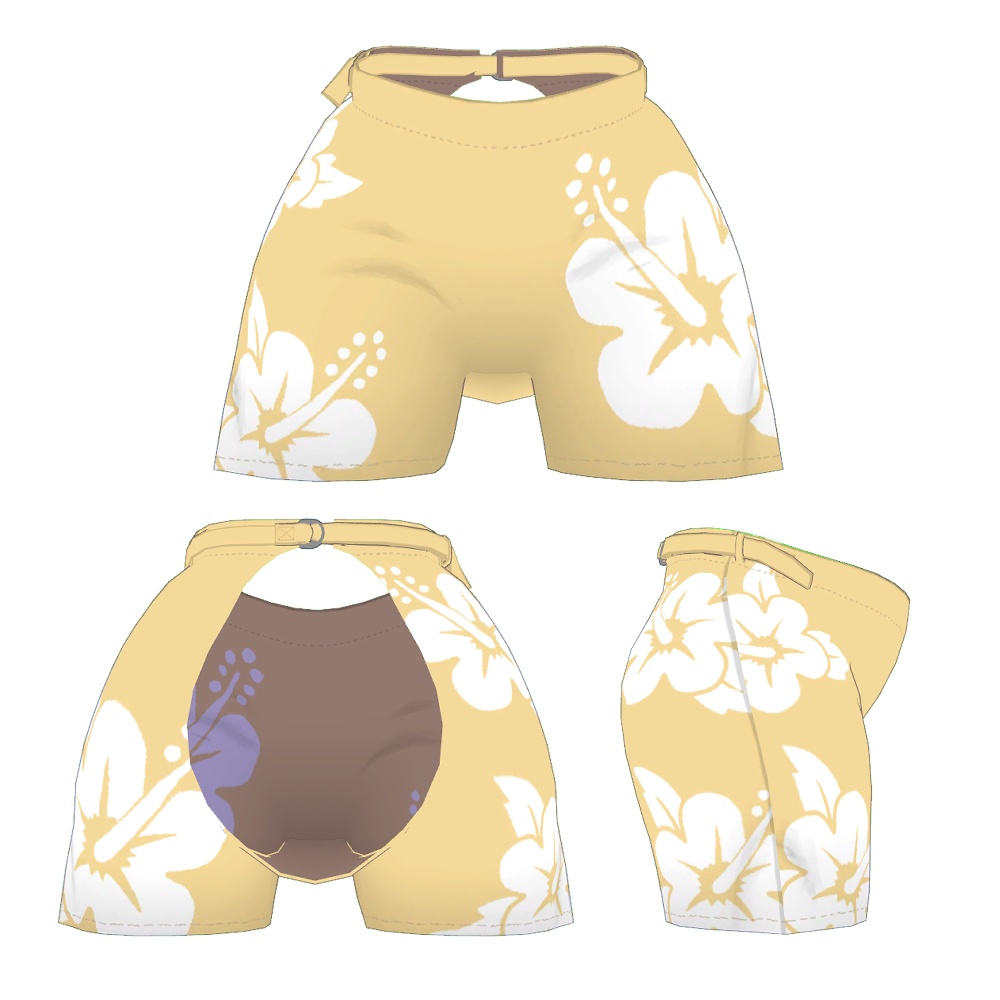 【フォシュニア対応】アロハ調ハーフパンツ image