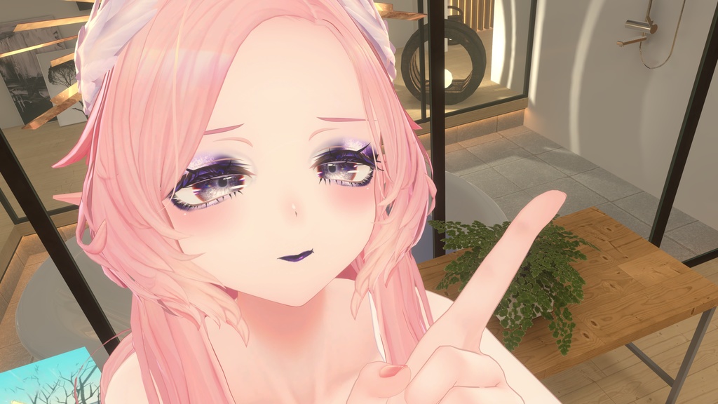 【リルモア専用】紫メイク（舌ピテクスチャー付き） image