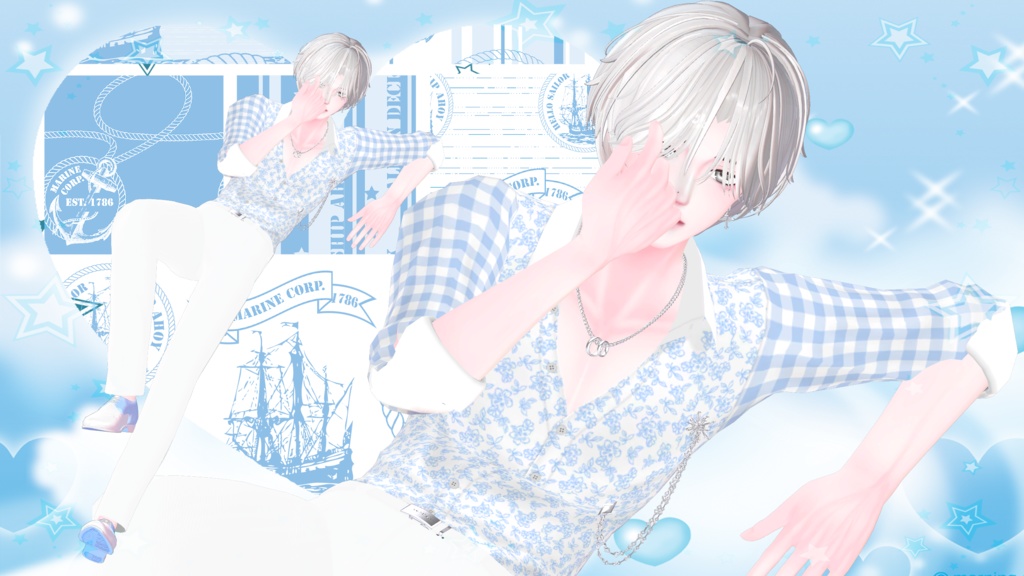 ☆[FREE] SUIT TEXTURE(SUMMER VER. for 「Demian 」 )☆BY Dea image
