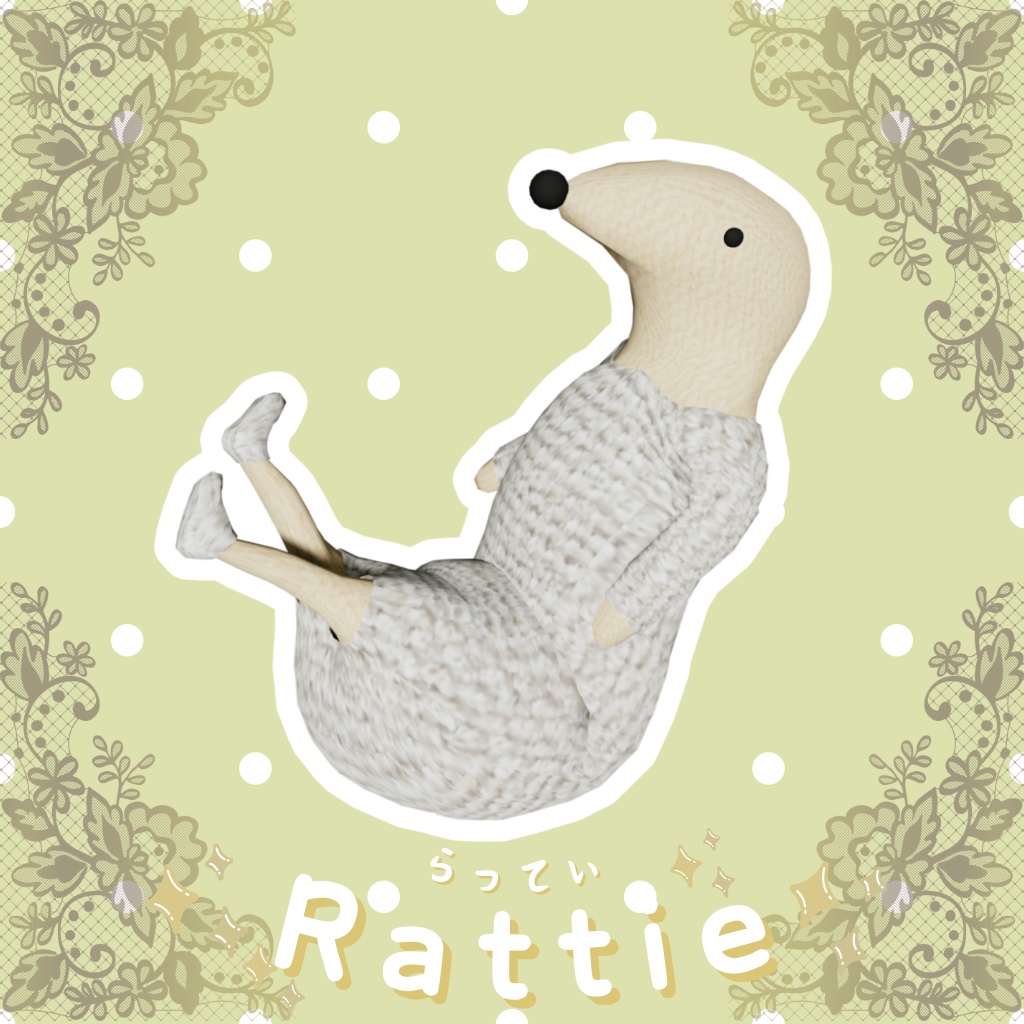 ✨   らってぃー / Rattie  オリジナル3Dモデル image