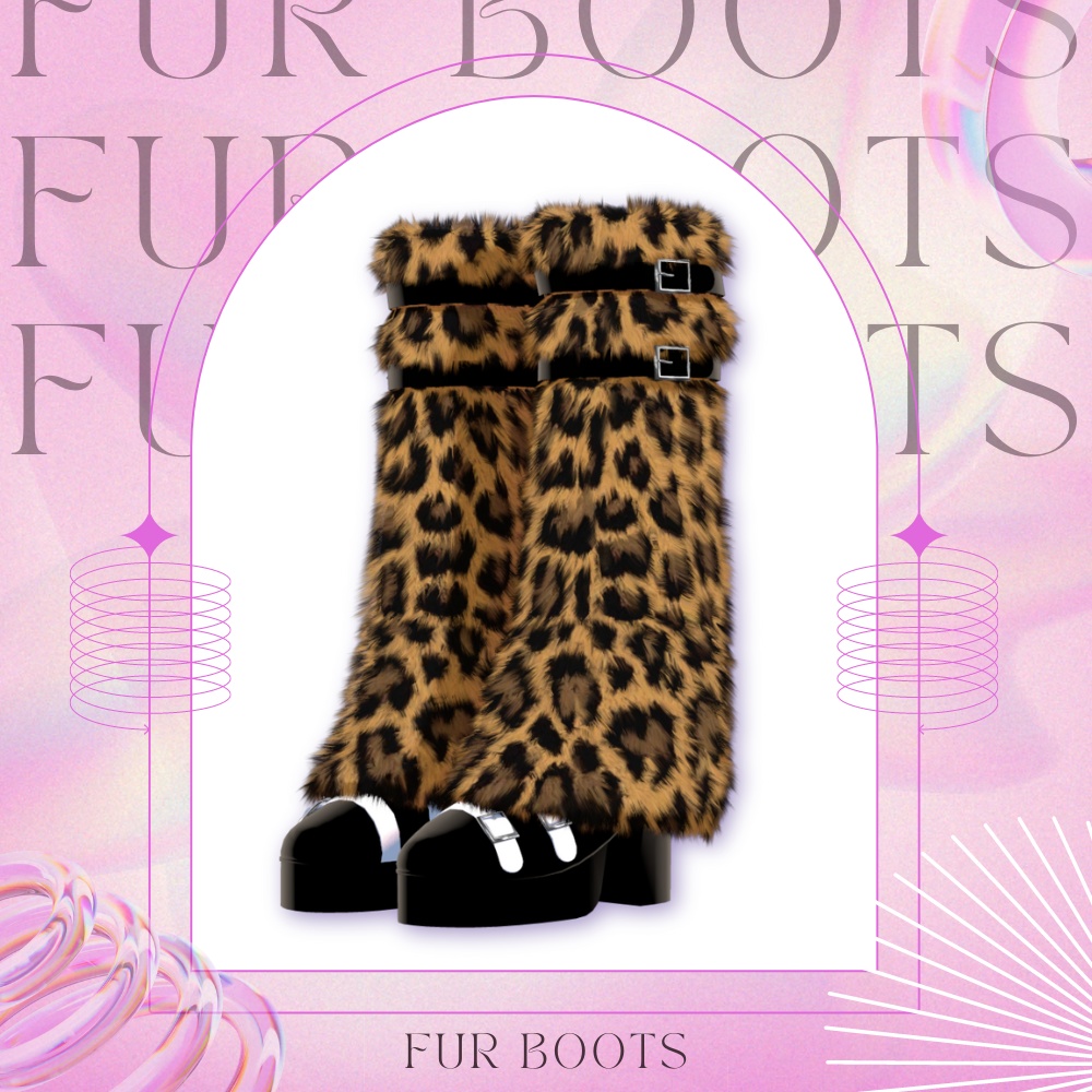 ファーブーツ_Fur boots【複数アバター対応】 image