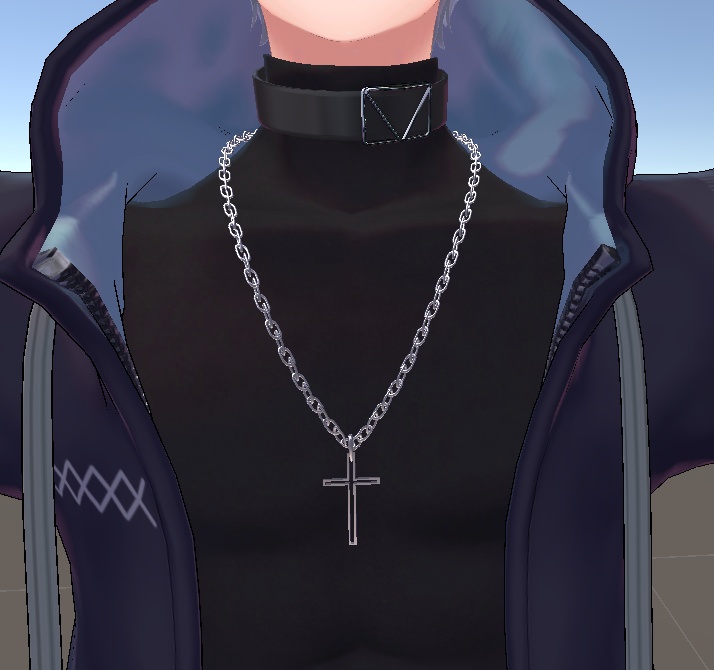 【無料】揺れる！クロスネックレス【VRC想定】 image