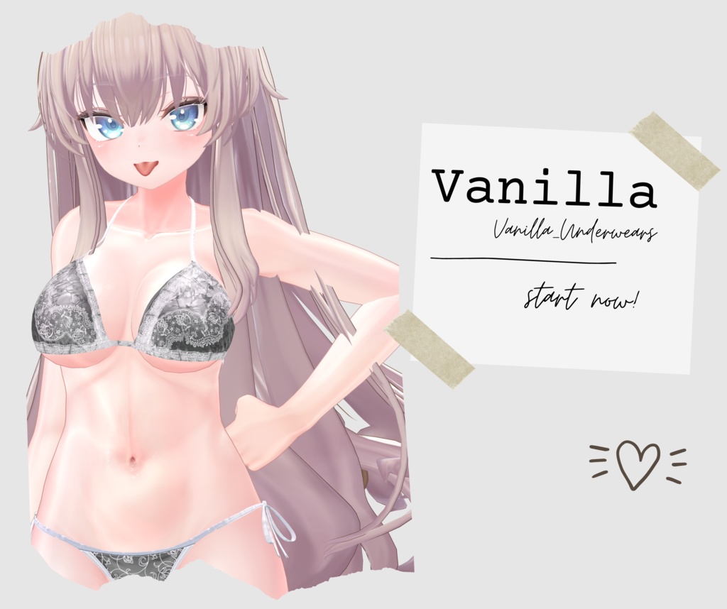 簡単導入◇Vanilla  専用◇アンダーウェア　 テクスチャ◇Underwear Texture image