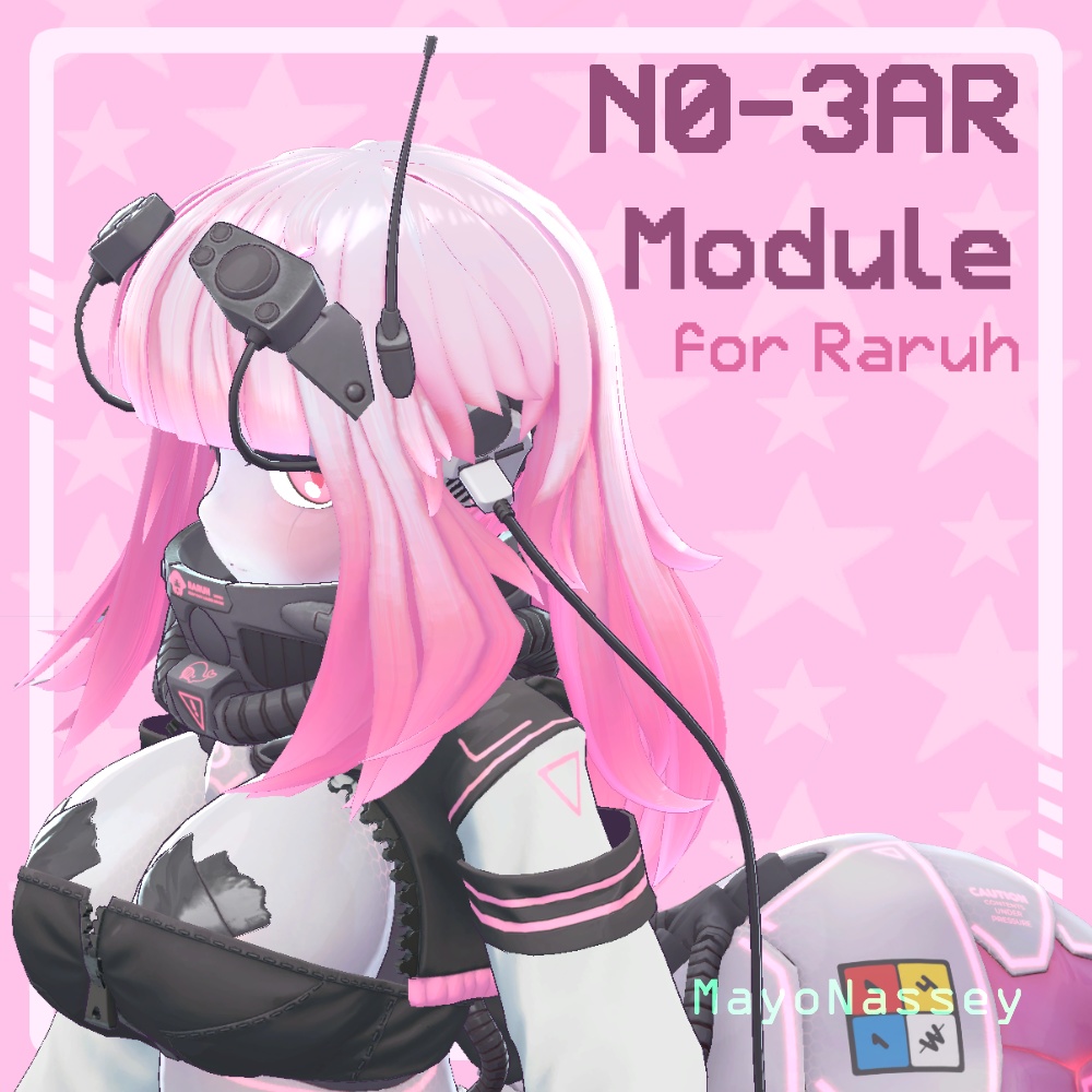 N0-3AR Module (Raruh No Ear Hairpiece) (VRChat) image