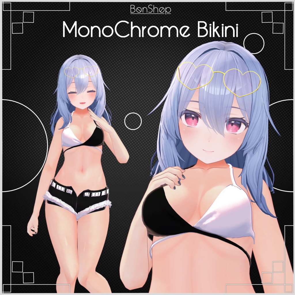 [Supports 5 Avatars] Monochrome Bikini image