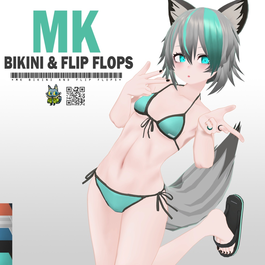 [街狐さん用] MK BIKINI & ビーチサンダル image