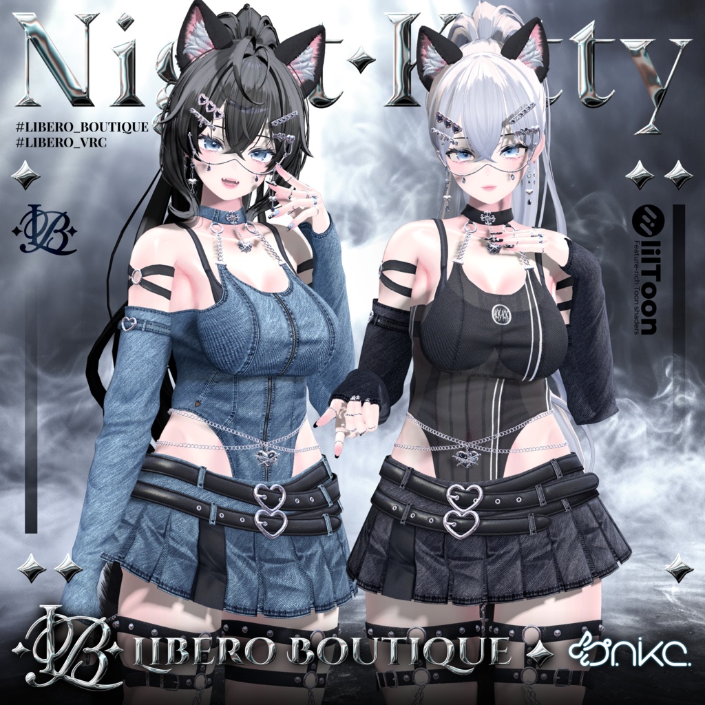 【8アバター対応】🌙Night Kitty🐈‍⬛ image