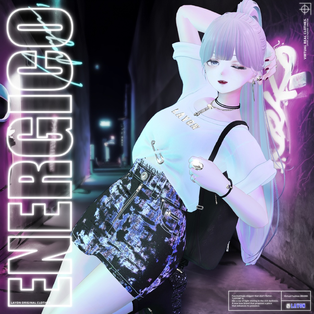 【3D】ENERGICO (森羅/マヌカ/ラシューシャ/萌/桔梗/Lapwing/Sio対応) #LAYON服 ＃LAYONコーデ image
