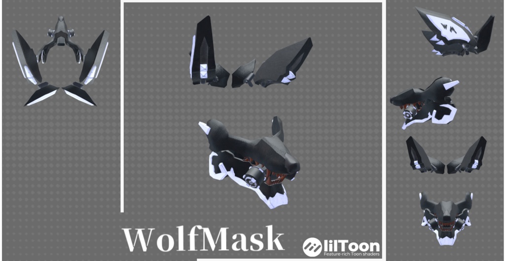 3Dモデル　WolfMask image