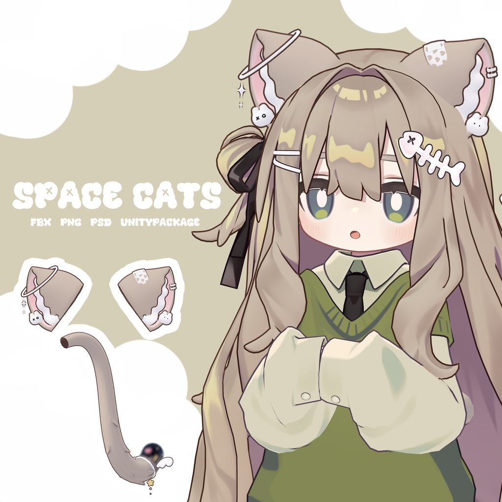 ✨6アバター対応✨ ☁️Space Cat☁️ image