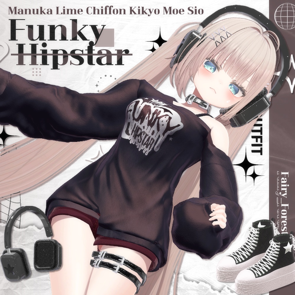 【7アバター対応】Funky HipStar  (7color/瞳7色) image