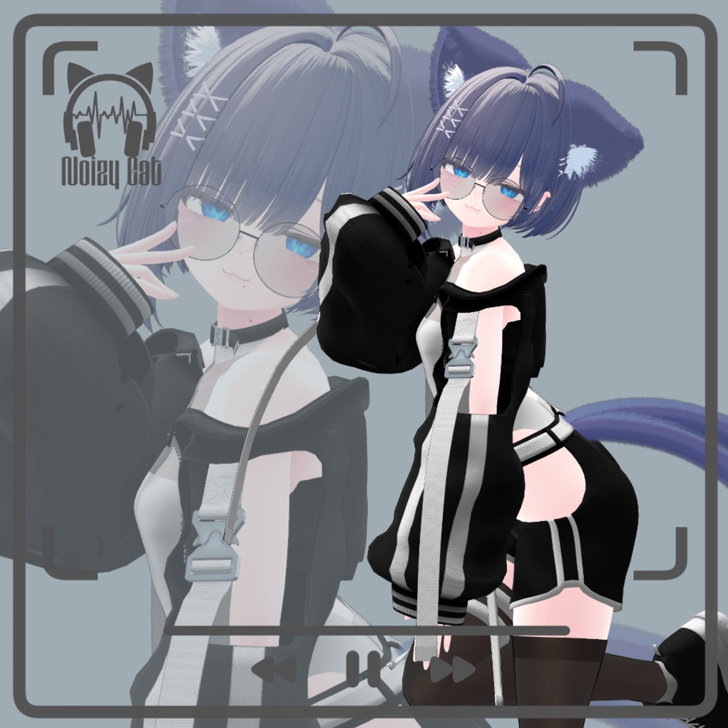 🎧~08/04 sale🐾【複数アバター対応】TecJersy【VRChat想定】 image