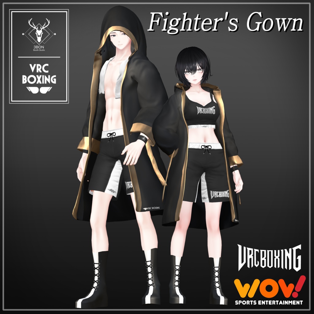 【 VRC BOXING 】 Fighter's Gown 【MA対応7avatar+α】 image