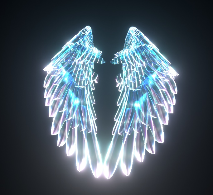 Glowing Celestia Mane-Colored Wings image