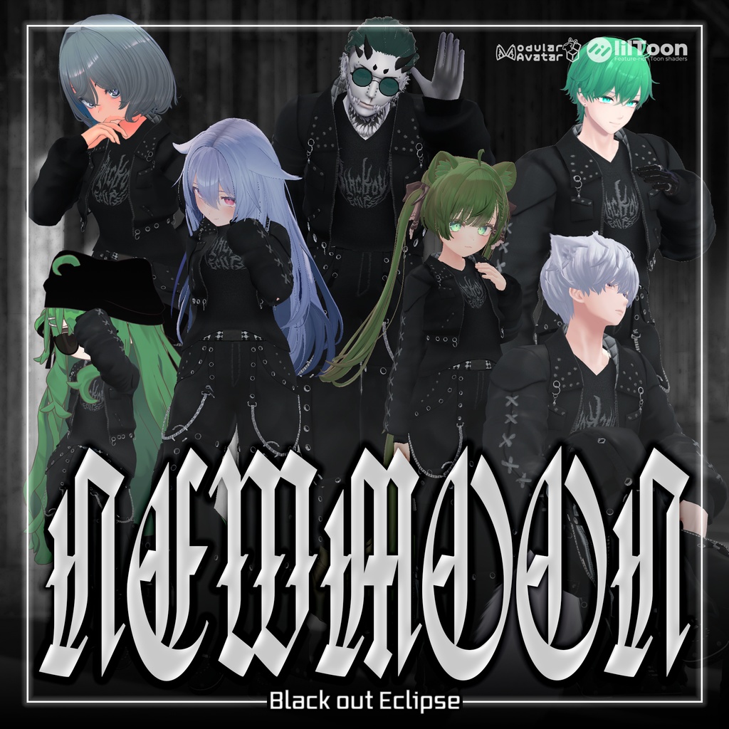 【VRC想定】 NewMoon 【複数アバター対応】 image