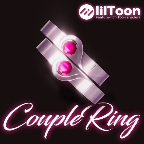 【無料/Free】 a couple ring, カップルリング Type.A ㅡ 【 VRC 】 image