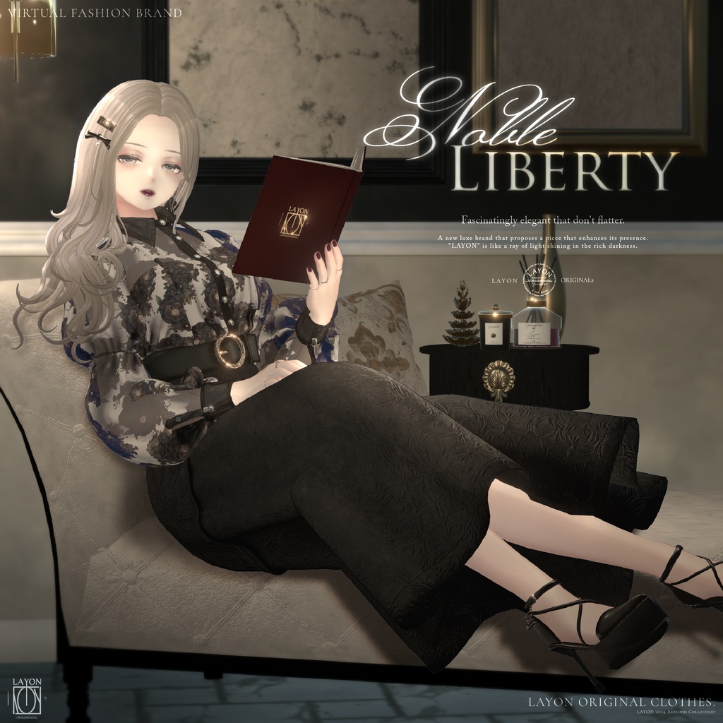 【3D】Noble Liberty (森羅/マヌカ/ラシューシャ/萌/桔梗/Lapwing/セレスティア/Sio対応) #LAYON服 ＃LAYONコーデ image
