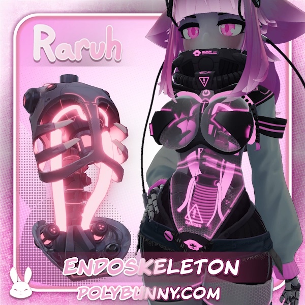【オリジナル3Dコスチューム】【ラル[RaRuh】 Endoskeleton & Pump [シアント] [VRC] image