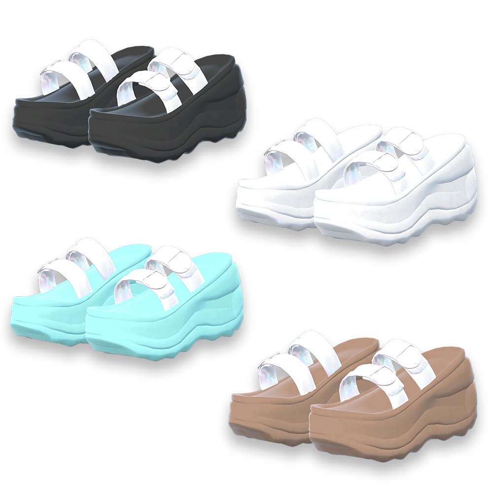 【バニラちゃん、マヌカちゃん対応】12色サンダル image