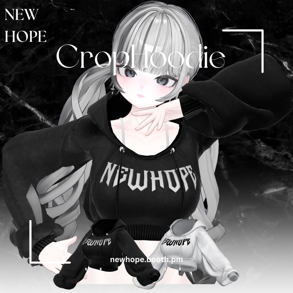 『しお対応』CROP HOODIE FOR SIO #NEWHOPE image