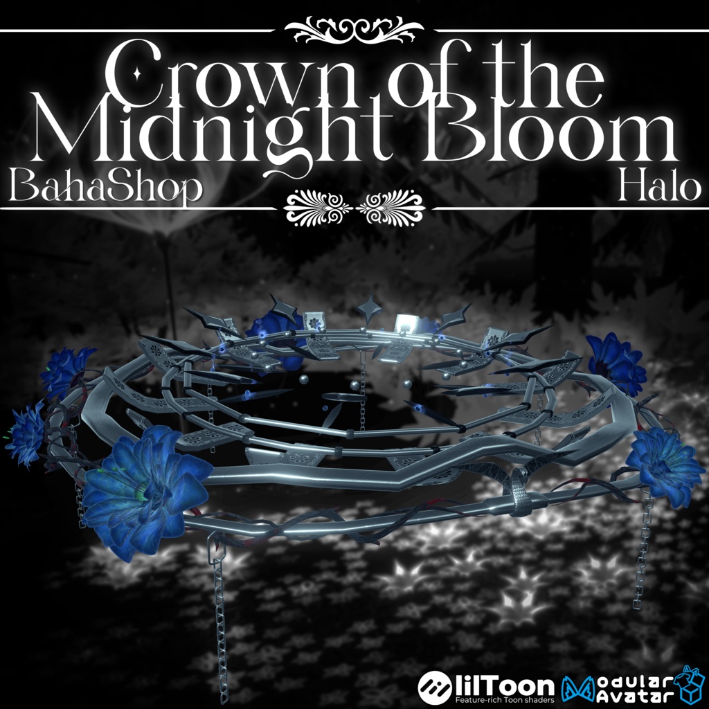 【全アバター対応】Crown of the Midnight Bloom｜ヘイロー image