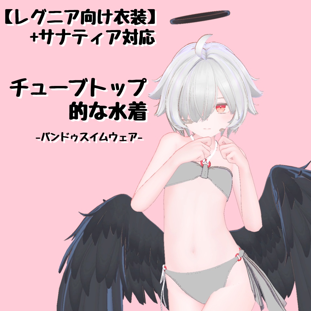 【レグニア向け衣装】+サナティア対応 チューブトップ的な水着 image