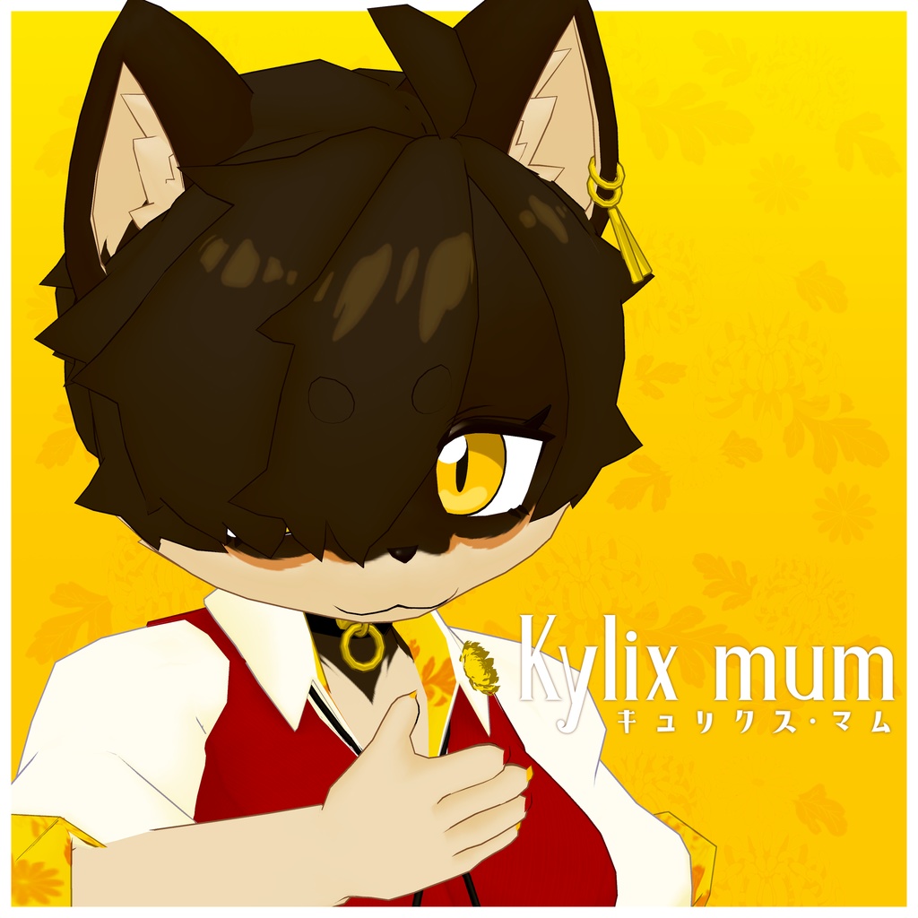 VRC使用想定_オリジナル3Dモデル『キュリクス・マム』 image