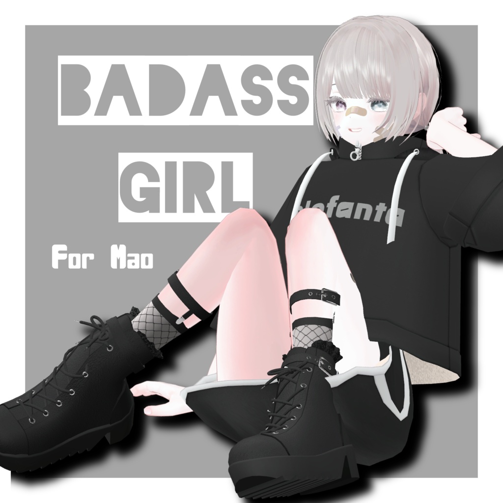 【3アバター対応衣装】BADASS GIRL image
