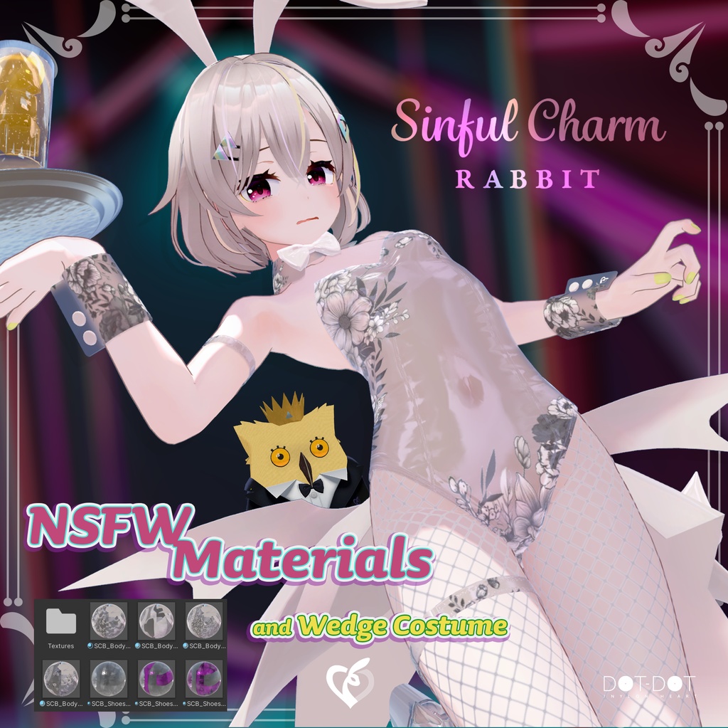 バニーガール衣装『Sinful Charm Rabbit』用NSFWマテリアル+ウェッジ用燕尾服 image