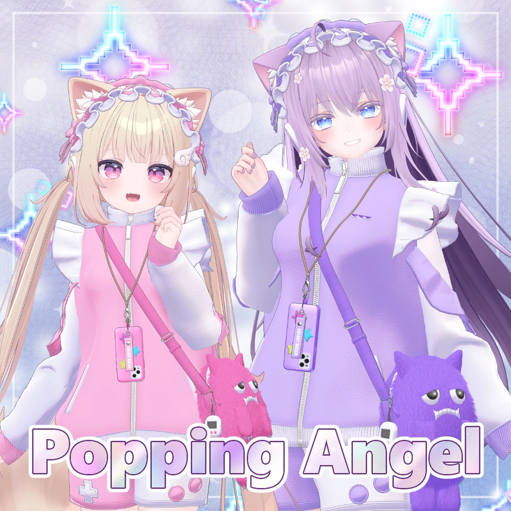 【10アバター対応】衣装3Dモデル『Popping Angel』 image