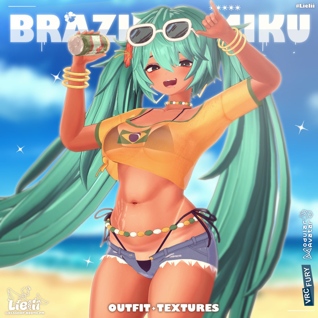  【📢KUMALY 】 ☀️ Brazil Miku 🌸 VOL.1 【8avatars】 image