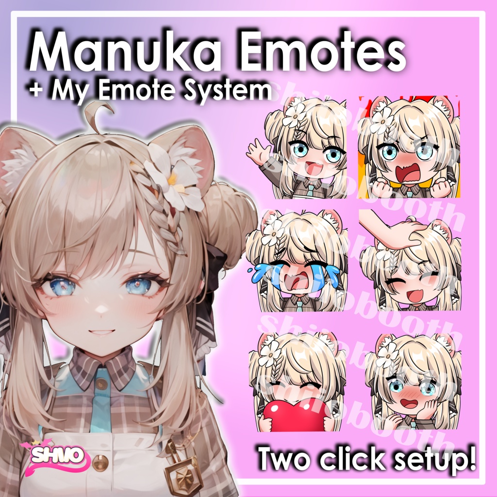 「マヌカMANUKA」Manuka Emotes + Emote System「Modular Avatar」 image