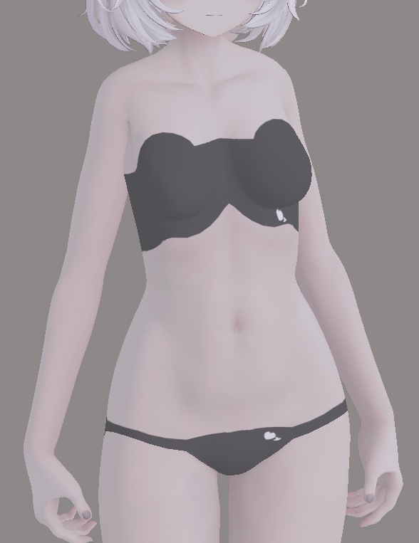 #Emmelie3D 対応 身体Mesh用下着テクスチャ [Free] | 1B3 image