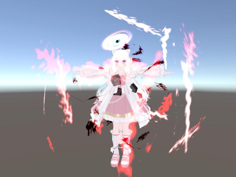 衣装替え・変身パーティクル3種【VRChat想定/MA対応/全アバター対応】 image