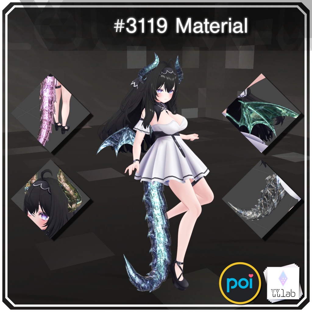 YUYULAB #3119 Material コスチュームマテリアル for 愛莉【VRchat想定】 image