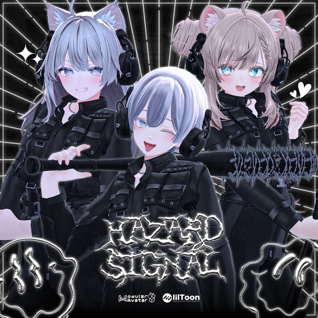 【14アバター対応】HAZARD SIGNAL【VRChat】 image
