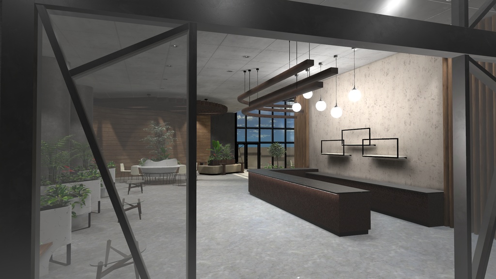 【３Dワールド】Lobby Cafe Style image