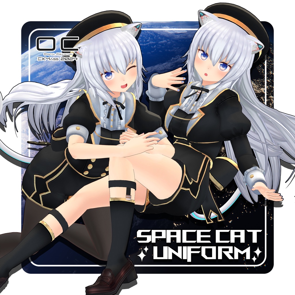 【桔梗・ますきゃぷらす対応】スペースキャットユニフォーム【EXMass2024OC】 image