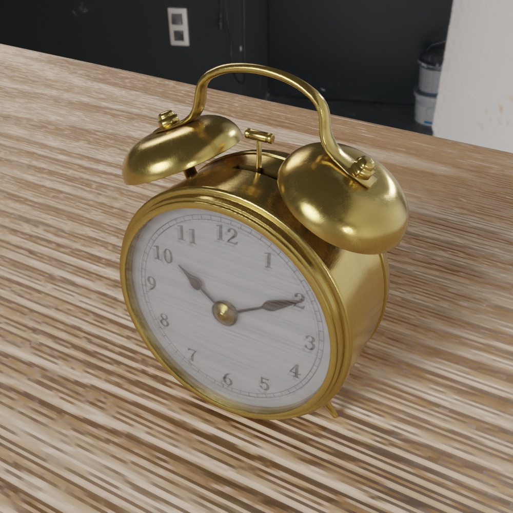 無料DL可【Blender】目覚まし時計【3Dモデル】 image