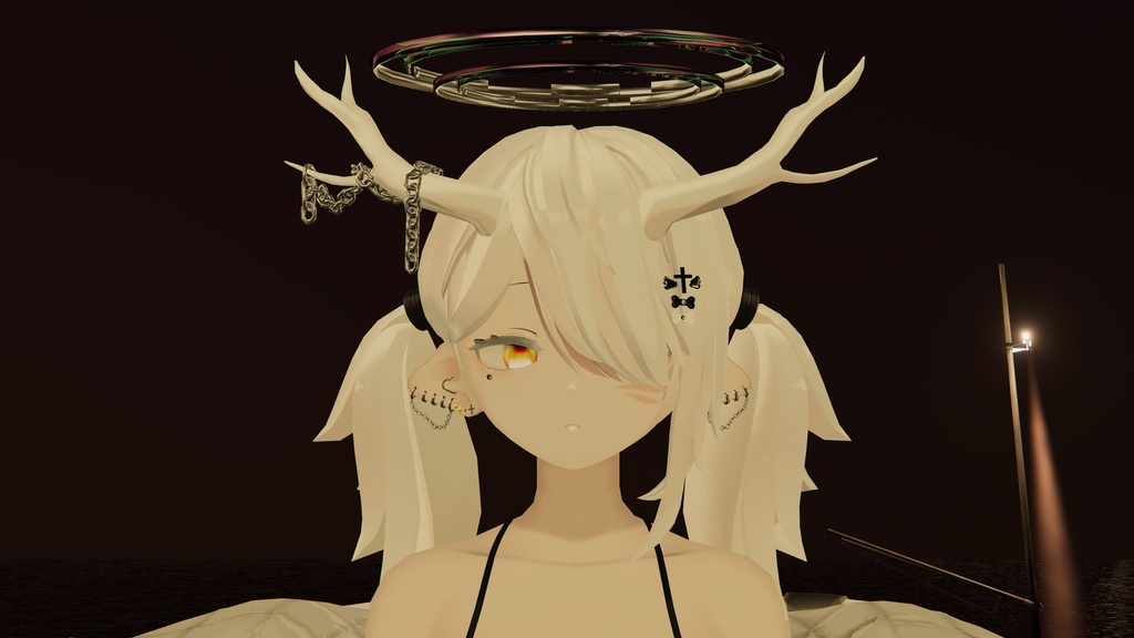 【龍のヨルちゃん専用】チェーン角飾り  ヘイロー アイテム image