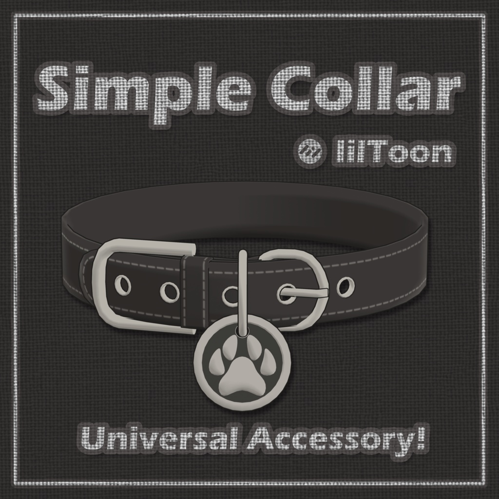 【 VRChat 】 Simple Collar 【 Universal 】 image
